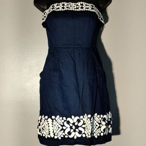 ⚓✔️Cotton Strapless Dress